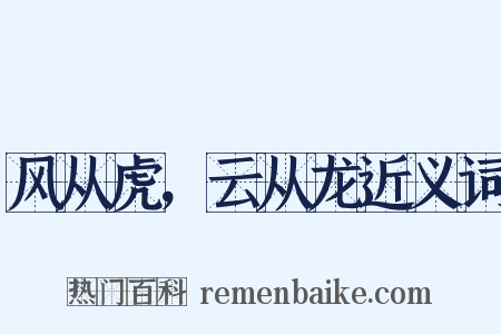 风从虎，云从龙近义词是什么意思的图片